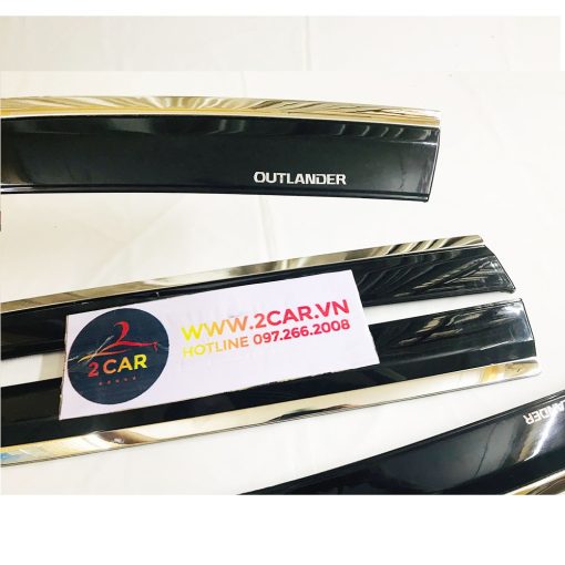 Vè che mưa xe OUTLANDER 2018-2023 chỉ inox cao cấp nhất thị trường - Hình ảnh 6