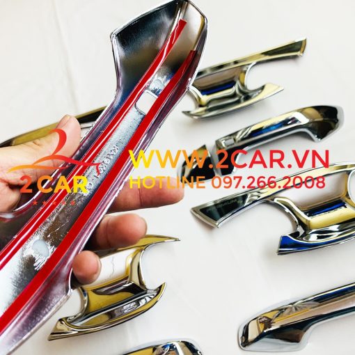 Ốp tay nắm, hõm cửa xe Kia K3 2021-2022 mạ crom cao cấp - Hình ảnh 6
