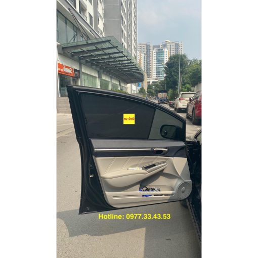 Rèm Che Nắng Xe Honda Civic 2006- 2007 2008 2009 2010 2011 2012 Hàng Loại 1 MR Ô TÔ - Hình ảnh 6