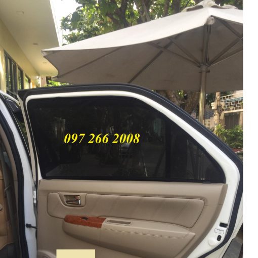 Rèm che nắng nam châm xe Fortuner 2006 2007 2008 2009 2010 2011 2012 2013 2014 2015 2016 - 1 bộ 4 tấm che nắng tốt - Hình ảnh 5