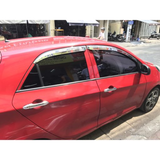 Vè che mưa xe Kia Morning 2012- 2013 2014 2015 2016 2017 2018 2019 2020 mạ cao cấp Auto Clover - Hình ảnh 7