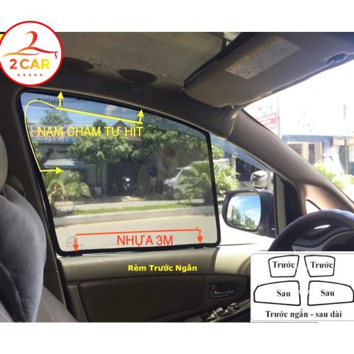 Rèm che nắng xe Toyota Rush 2018 - 2019- 2020- 2021- 2022 có nam châm cao cấp - Hình ảnh 7