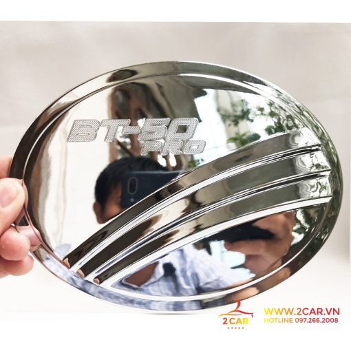 Ốp Nắp Bình Xăng Xe Mazda BT50 2015-2023 Mạ Crom cao cấp - Hình ảnh 7