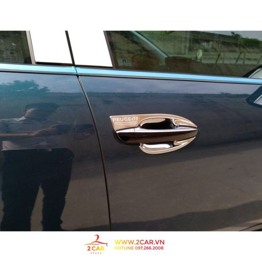 Ốp Hõm cửa, Chén Cửa Xe Peugeot 3008 mạ crom cao cấp - Hình ảnh 8
