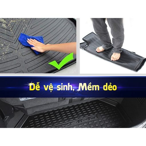 Lót cốp nhựa dẻo xe NISSAN SUNNY 2014- 2015 - 2018-2020-2021- 2022 không mùi, không thấm nước - Hình ảnh 9