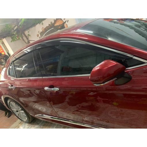 Vè che mưa xe Toyota Camry 2019 - 2021- 2022 chỉ mạ INOX hàng cao cấp loại 1 - Hình ảnh 9