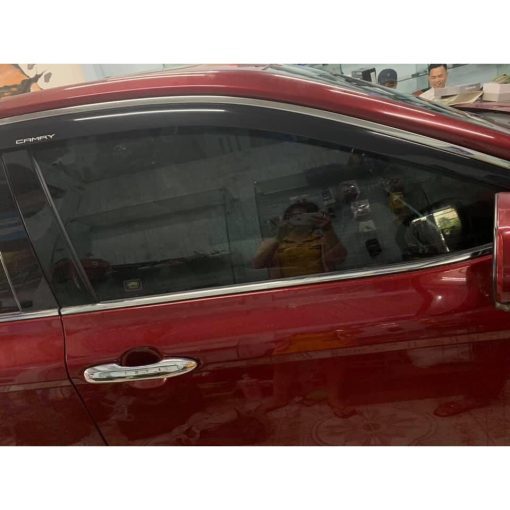 Vè che mưa xe Toyota Camry 2019 - 2021- 2022 chỉ mạ INOX hàng cao cấp loại 1 - Hình ảnh 10