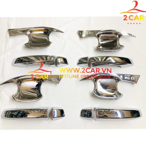 Ốp Tay Nắm, Hõm Cửa Xe MG ZS chất liệu Mạ Crom Cao Cấp - Hình ảnh 10