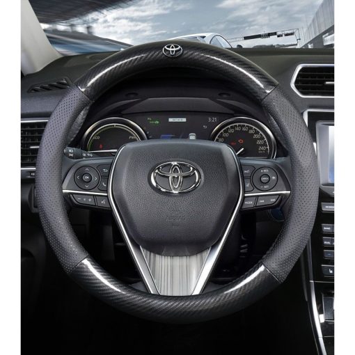 Bọc vô lăng carbon xe Hyundai I10, I20, I30, Accent, Santafe, Tucson, Kona, Getz, Avante, Elantra, Creta - Hình ảnh 4
