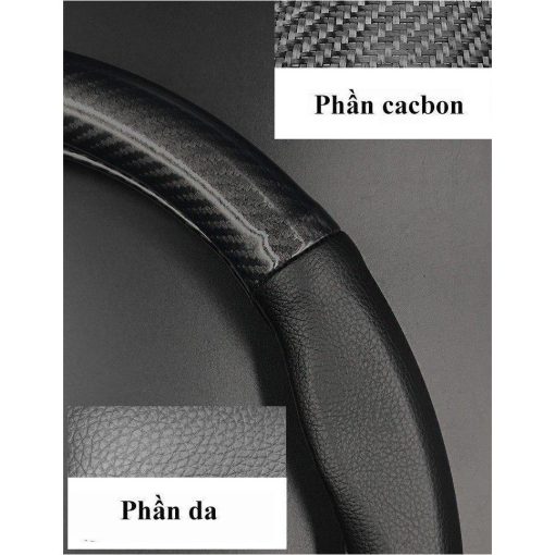 Bọc vô lăng carbon xe Hyundai I10, I20, I30, Accent, Santafe, Tucson, Kona, Getz, Avante, Elantra, Creta - Hình ảnh 7