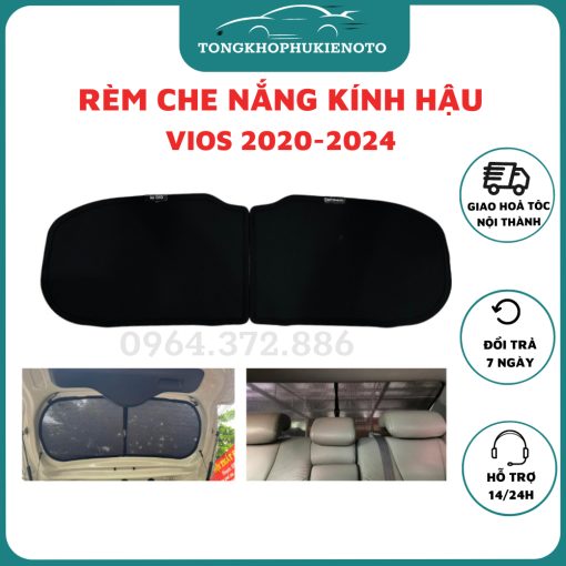 Rèm che nắng kính hậu, Kính sau Cốp, Rèm đuôi xe ô tô, xe hơi chống nắng,tia UV cho xe Vios 2020-2024