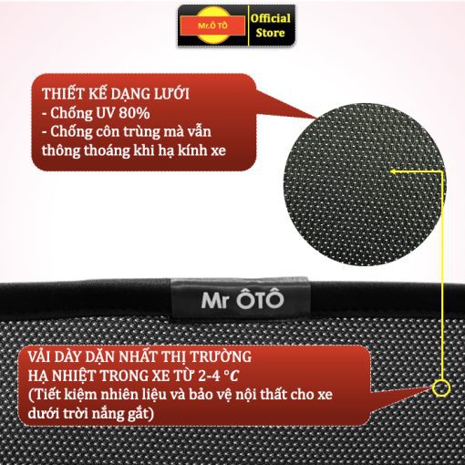 Rèm che nắng ghế 3 xe Kia SELTOS 2018- 2024 - Hàng Loại 1 Mr Ô Tô - Chống UV - Bảo hành 2 năm. - Hình ảnh 6