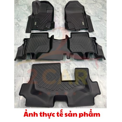 Thảm lót sàn TPE NHỰA 5D xe Ford Everest đời 2017- 2023, 2024 đúc nguyên khối TRÀN VIỀN BẬC CỬA - Hình ảnh 3