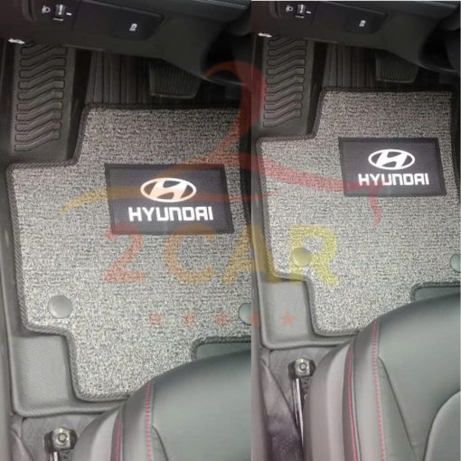 Thảm lót sàn NHỰA 5D Kèm Rối sẵn xe Hyundai ACCENT 2024- 2025 sàn TPE đúc vừa khít theo form xe, KO TRÀN VIỀN - Ảnh 4