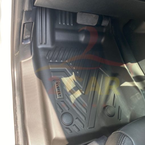 Thảm lót sàn TPE NHỰA 5D xe Ford Everest đời 2017- 2023, 2024 đúc nguyên khối TRÀN VIỀN BẬC CỬA - Hình ảnh 4