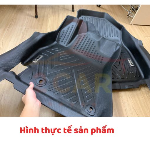 Thảm lót sàn NHỰA 5D xe Kia K3 / Cerato 2019- 2023 2024+ Nhựa đúc TRÀN VIỀN nguyên khối, chât liệu nhựa dẻo - Hình ảnh 6