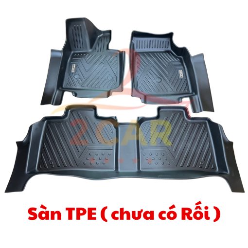 Thảm lót sàn NHỰA 5D xe Vinfast VF7 Hàng nhựa TPE TRÀN VIỀN đúc nguyên khối cao cấp - Hình ảnh 5