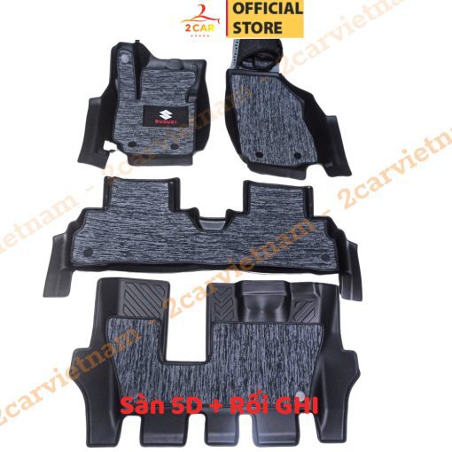 Thảm lót sàn tràn viền NHỰA 5D xe Suzuki XL7/ Ertiga ( Chữ XL7) đời 2018- 2023,2024. Thảm nhựa TPE 5D đúc nguyên khối - Hình ảnh 9