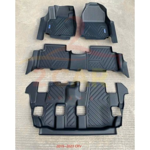 Thảm Sàn NHỰA 5D đúc nguyên khối dành cho xe Honda CRV đời 2018- 2023- 2024- 2025 Không mùi, không thấm nước - Hình ảnh 5