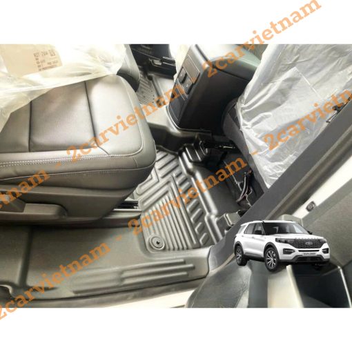 Thảm lót sàn NHỰA 5D xe Vinfast FADIL, Mẫu TPE Tràn viền bậc cửa, Dễ vệ sinh, chống thấm nước- Mẫu BẬC DÀI - Hình ảnh 5