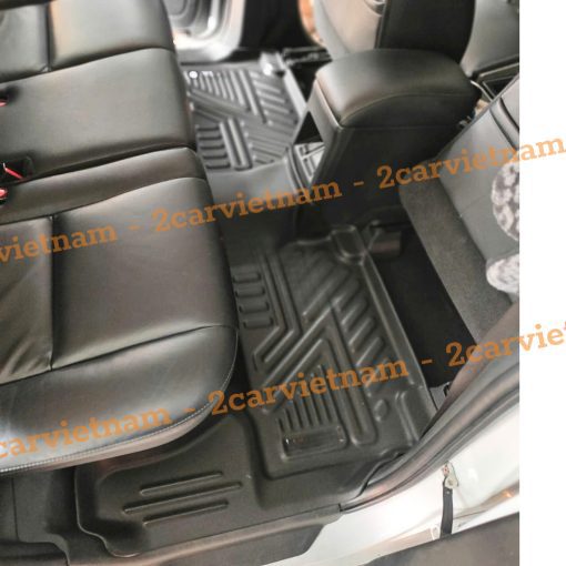 Thảm lót sàn NHỰA 5D xe Mitsubishi Pajero Sport 2018- 2024, 2025, Tràn viền nhựa TPE- dễ vệ sinh và lắp đặt- Mẫu BẬC DÀI - Hình ảnh 3