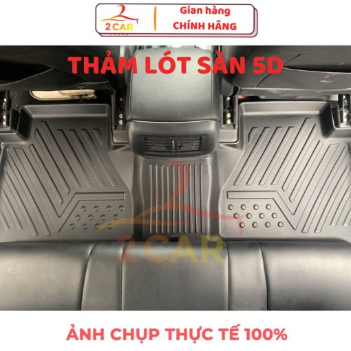Thảm lót sàn TPE NHỰA 5D xe Ford Everest đời 2017- 2023, 2024 đúc nguyên khối TRÀN VIỀN BẬC CỬA - Hình ảnh 6