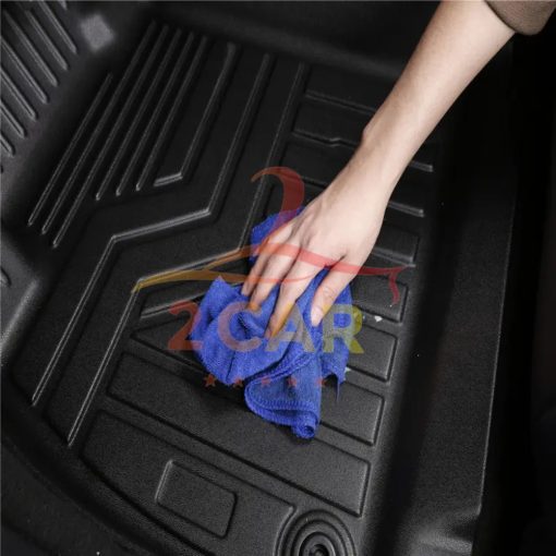 Thảm lót sàn TPE NHỰA 5D xe Ford Everest đời 2017- 2023, 2024 đúc nguyên khối TRÀN VIỀN BẬC CỬA - Hình ảnh 8